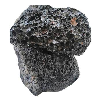 Black volcanic stone basalt volcanic rock large fish tank landscaping stone water purification filter natural lava stone