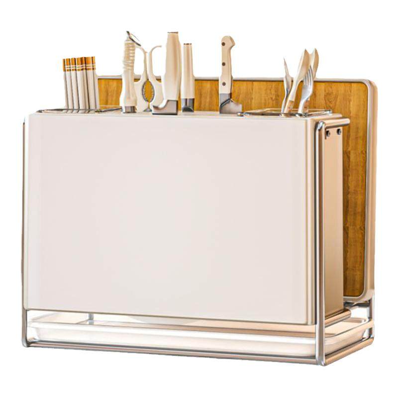 Knife holder storage rack integrated tool storage rack