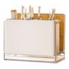 Knife holder storage rack integrated tool storage rack