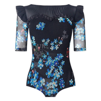 Danbaoluo modern dance top 2024 new spring and summer womens practice clothing mid-sleeve high-end national standard dance clothing