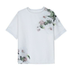 High-end short-sleeved chiffon printed t-shirt for women