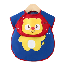 Jingqi baby eating bib waterproof summer baby coverall anti-dirty male and female children sleeveless rice pocket childrens protective clothing