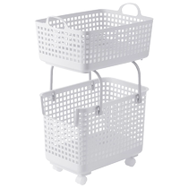 (Self-operated) Like-it Japanese double-layer classified storage basket sundries storage basket dirty clothes basket laundry basket