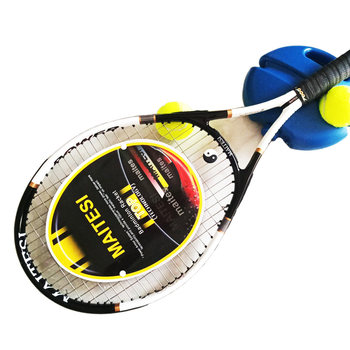 ຄູຝຶກ tennis ຄົງທີ່ tennis ດຽວທີ່ມີເຊືອກແລະເຊືອກ rebound ສໍາລັບຜູ້ໃຫຍ່ຜູ້ເລີ່ມການຝຶກອົບຮົມດ້ວຍຕົນເອງ strings balls ສອດຄ່ອງ