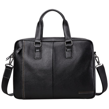 Cold beast handbag genuine leather men's bag business men's backpack