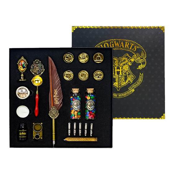 Harry Potter Authentic Peripheral Hogwarts Four Academy Seal Head Pen Style Envelope Sealing Lacquer Seal Tool