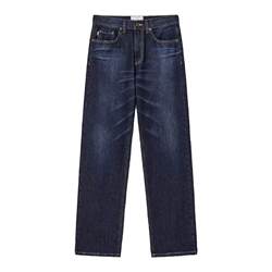 eihey Jin Yelin yeri same style straight mid-waist loose slim casual denim trousers wide leg pants