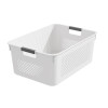 Hollow rectangular cabinet storage basket instant noodle storage box