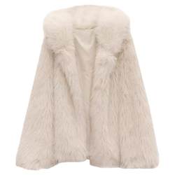 2023 Autumn and Winter New Hooded Environmentally Friendly Fox Fur Coat Women's Loose Internet Celebrity Slim Imitation Mink Fur Coat