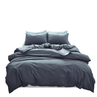 Solid color four-piece set of pure cotton brushed sheets