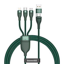 Baseus data cable three-in-one fast charging charging cable one to three two to three mobile phone charging cable 100w suitable for Apple Huawei data cable PD20w Android mobile phone tablet ipad multi-function