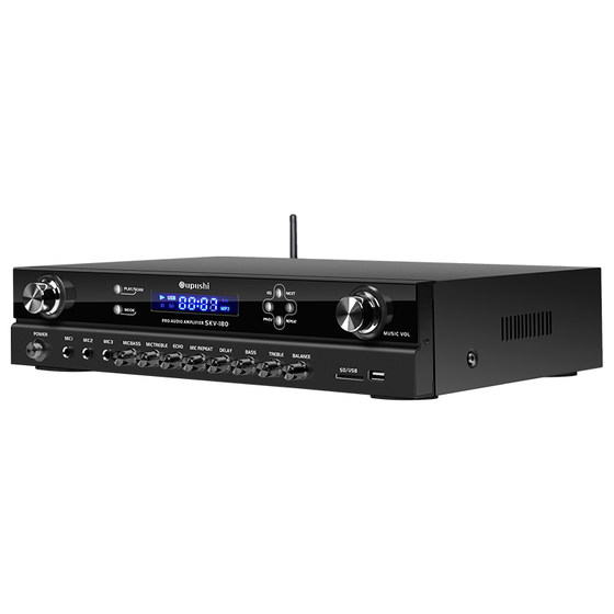 Oupushi SKV-180 立体声蓝牙AV功放定阻家庭背景音乐K歌KTV功放机