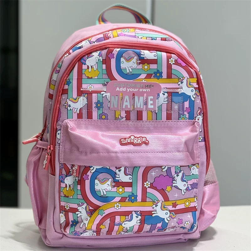 Fuchsia school bag for early age, universal backpack, storage system, 1-3-6 years
