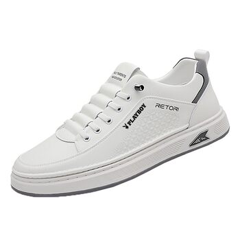 Playboy men's shoes, leather casual leather shoes, men