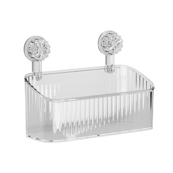 Punch-free strong load-bearing suction cup storage basket light luxury high-end