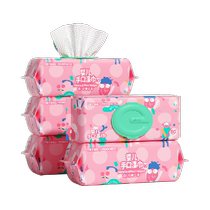 Влажные салфетки Yienbei салфетки для чистки рук и рта можно использовать как полотенца для лица 80 помп 5 больших упаковок доступная цена ()