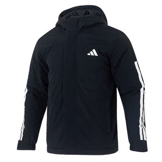 Adidas阿迪达斯男子棉服25冬新款连帽保暖运动休闲外套JY8303 05