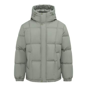 Flying business casual down jacket in the snow