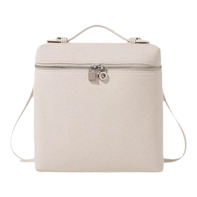 Axin yolo leather high quality white backpack