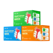 Upgraded version of organic calcium magnesium zinc childrens d3 baby calcium supplement k2 infant liquid calcium iron zinc small gold bars * 2 boxes
