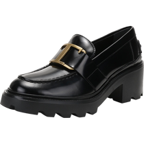 (Self-operated) TodS Womens T-buckle 6cm thick heel thick-soled loafers XXW08D0EU50SHA