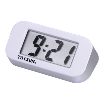 Desktop small clock desktop electronic large character table mute