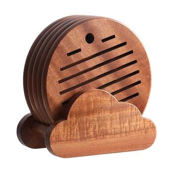 Thickened solid wood insulation mat wooden pot mat