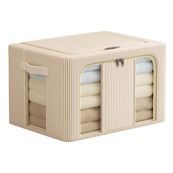 Cotton and linen clothes storage box thickened fabric finishing box