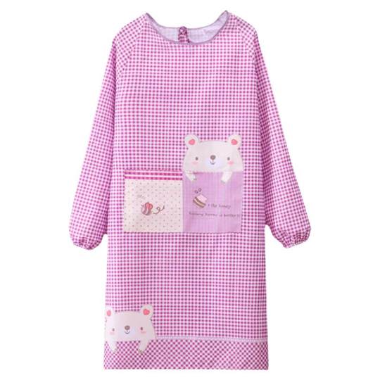 长袖防油罩衣轻微防水围裙不沾毛不起球围腰车间工作服厨房家用女