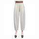 100% linen ຂອງແມ່ຍິງ plus size harem ກາງເກງຂາສັ້ນ