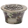 Fireside tea making accessories teapot cup base heating stove Jingdezhen hand-painted flower candle tea warmer stove