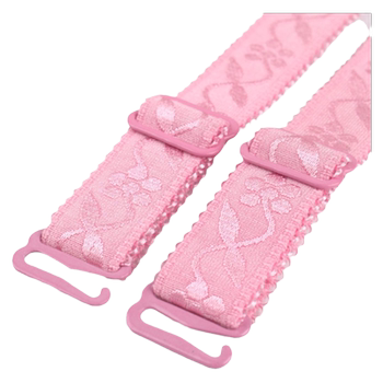 1.5cm ເຂົ້າຫນົມອົມສີ stretch fabric ພິມ underwear jacquard double shoulders non-slip bra strap suspender belt accessories