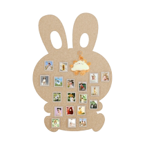Rabbit felt photo wall doll wall felt board diy decoration photo wall decoration creative punch-free photo album wall