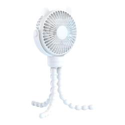 usb rechargeable small fan stroller octopus baby trolley electric fan small children blowing food supplement desktop mini handheld outdoor student dormitory silent clip summer cooling artifact