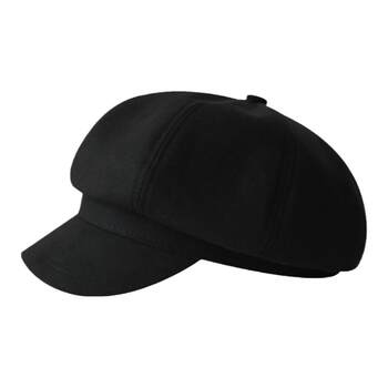 Lin xiaoju retro british scenery version solid color beret