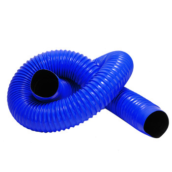 Pvc vacuum tube blue rubber telescopic hose