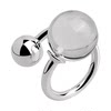 Women's simple niche design open ring