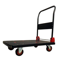 (SF Express) Guangchen Super Silent Trolley Household Trolley Cargo Four-wheel Flatbed Trolley Trailer