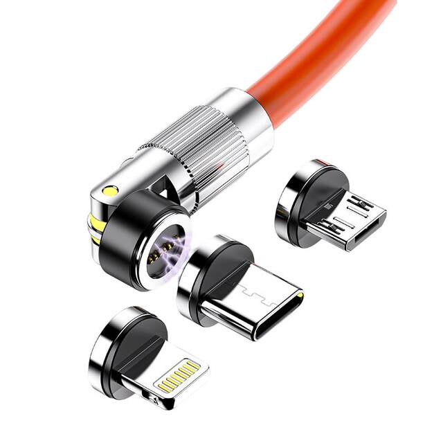 540 rotating magnetic data cable 120W fast charging