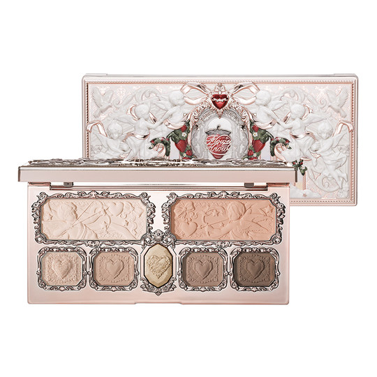 Flowers and Knows Strawberry Cupid Facial Comprehensive Dish Blush Eyeshadow Highlight Flagship Store