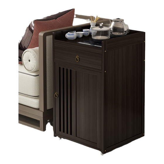Move several tea cabinets living room sofa tea table non -solid wood tea table small apartment kettle integrated side cabinet
