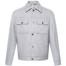 (Sheep Wool) Lilang Official Woolen Coat Mens Casual Lapel 2024 Winter New Jacket Jacket