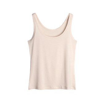 Qingsu Modal ສັ້ນ Vest ແມ່ຍິງ U-shaped camisole ຂະຫນາດນ້ອຍກະທັດຮັດສູງ Elastic Bottoming ເສື້ອ Summer ບາງໆ