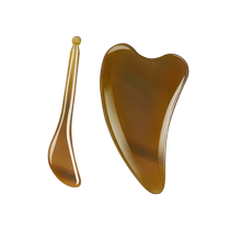 Natural horns scraping plate scraping face with face lifting eye face special decree textured beauty plucking baton white buffalo horn