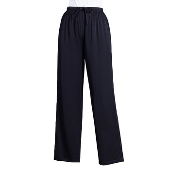 Heavy silk straight suit pants 2024 summer new style
