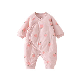 Tongtai autumn and winter baby jumpsuit newborn cotton suit