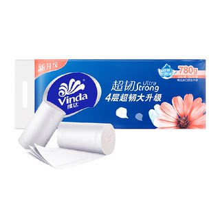 【特惠装】维达超韧无芯卷纸4层78克10卷纸巾卫生纸厕纸手纸