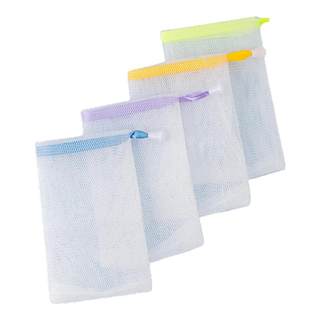 Bolsa de malla de espuma para espuma limpiadora facial, malla de espuma colgante para limpieza facial que no daña la piel, jabón para lavado de cara, bolsa de espuma para jabón