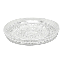 Japan direct mail IITTALA imported dewdrop creative glass fruit salad bowl cute dinner plate