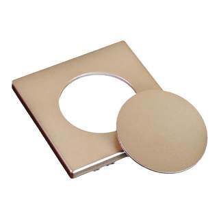 The square wall hole decorative cover is easy to install by peeling and sticking.